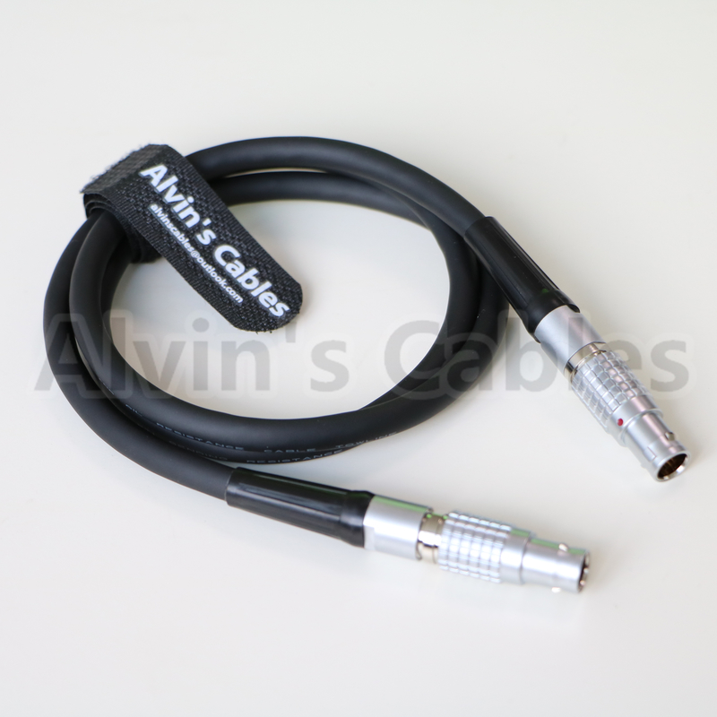 Black Follow Focus Cable 7 Pin Lemo To 7 Pin For Fstop Bartech Wireless