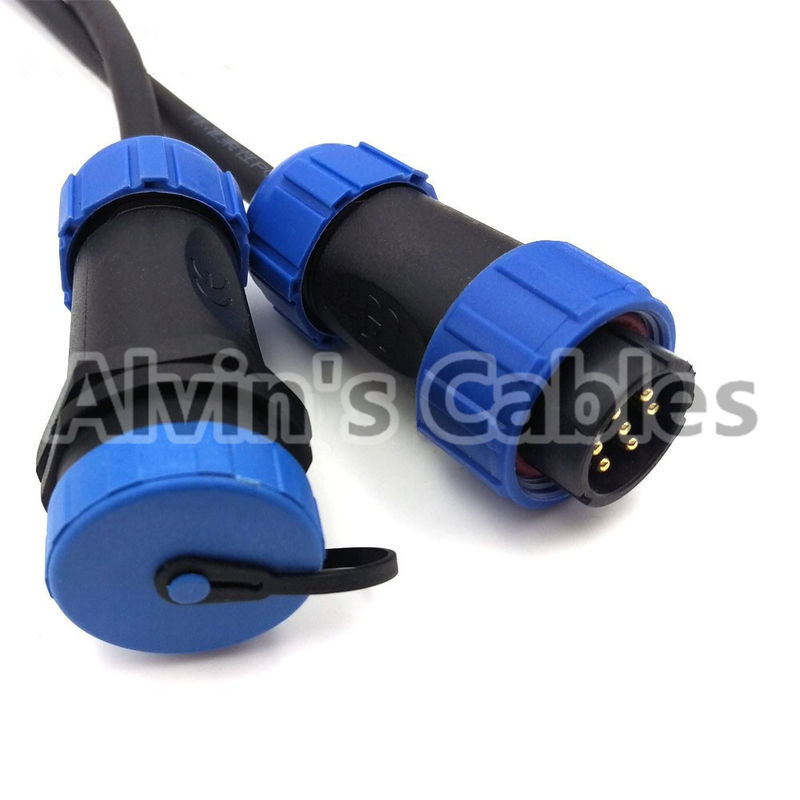 SP2110 7pin Waterproof Connector Dustproof Circular Multipole Plug and