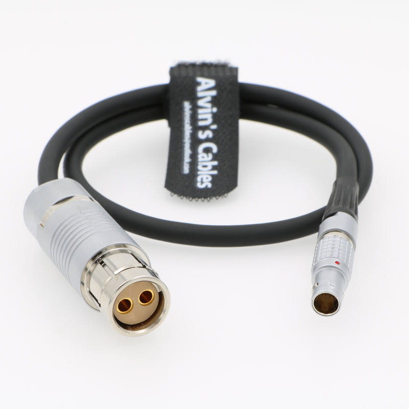 Steadicam Zephyr 3 pin to Fischer 2 pin Cable for ARRI Alexa XT SXT 12/24 Volts