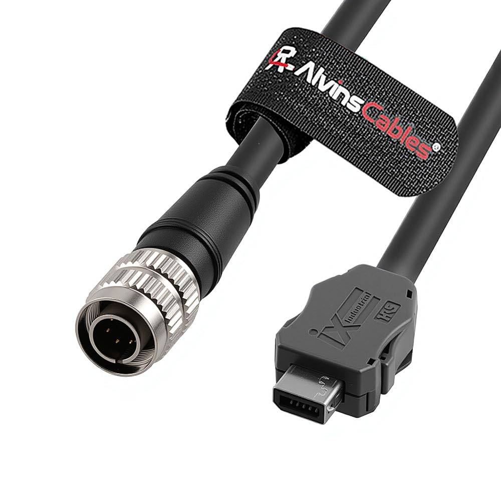 Alvin's Cables Keyence Sensor Head to Amplifier Cable for Keyence IV4-G120 Controller, IV4-G400/G500/G600 Sensor Head, Hirose 6 Pin to IX Cable Compatible with OP-88962/963/964/965, 1m/3.3ft