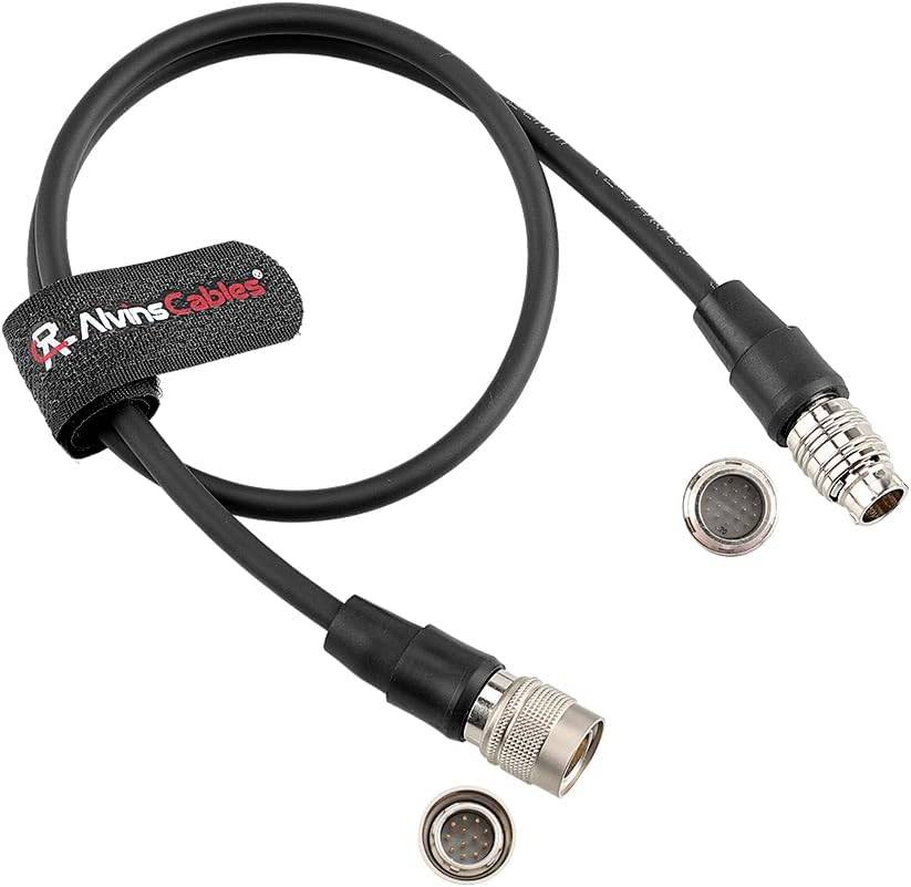 Alvin's Cables Hirose 20 Pin Male to 12 Pin Male Adapter Cable for Fujinon Cabrio Lenses, for Sony FS5/FS7 for Canon C300/C500 Blackmagic Cameras, 50CM/20Inches
