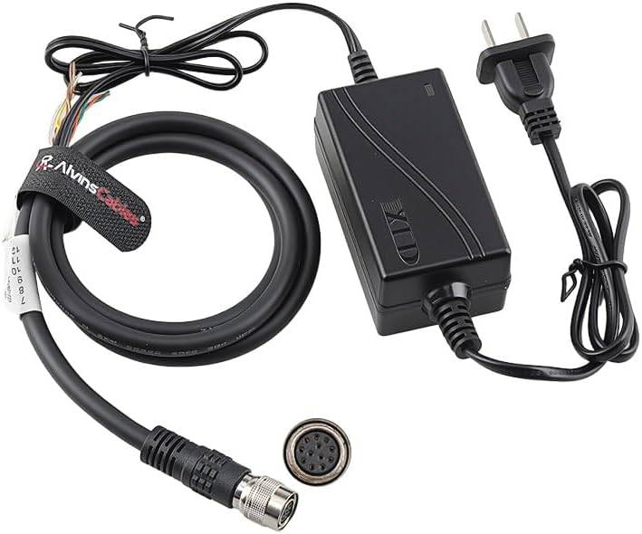 Alvin's Cables Industrial Camera I/O Cable + HR10A-10P-12S Hirose 12 Pin Female Power Adapter for Basler/Hikvision/Dahua/Sony/MindVision Camera, 12V 2A (1Meter / 3.3 FT)