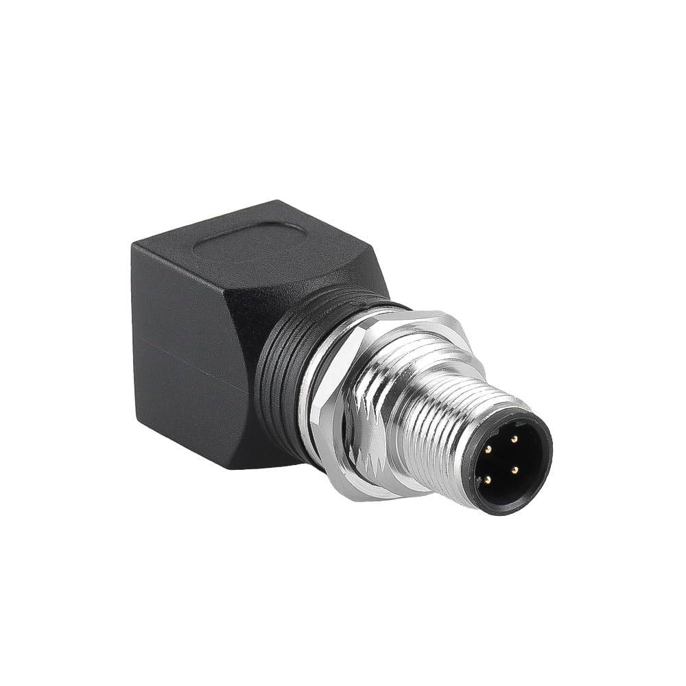 Alvin's Cables M12 D-Code 4-Pin to RJ45 Adapter Cat6a IP68 Waterproof Shielded, M12 Male to RJ45 Female Industrial Ethernet Connector for Cognex Keyence Omron Siemens Sick Baumer Datalogic