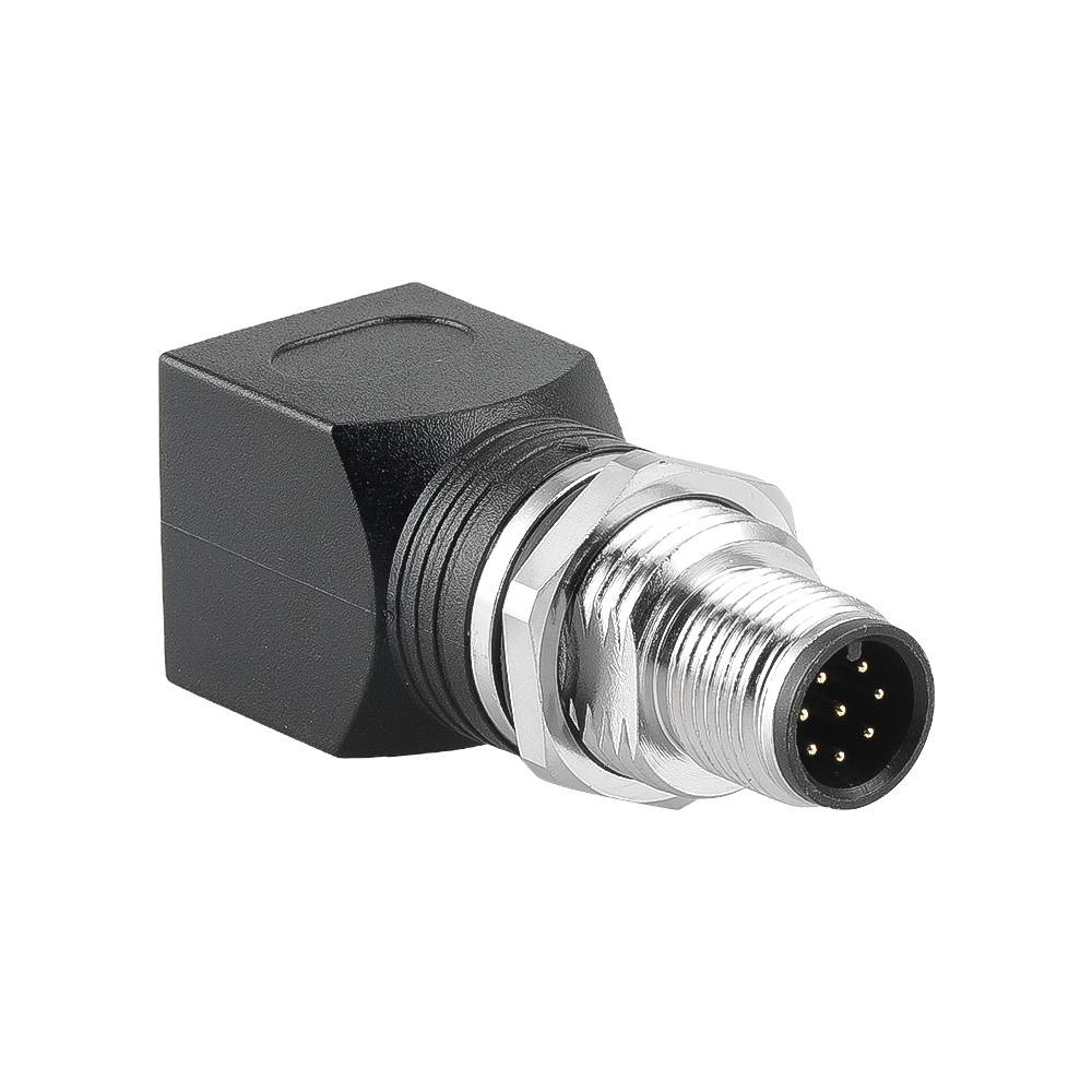 Alvin's Cables M12 A-Code 8-Pin to RJ45 Adapter Cat6a IP68 Waterproof Shielded, M12 Male to RJ45 Female Industrial Ethernet Connector for Cognex Keyence GigE Vision Basler AVT Sony CCD Cameras