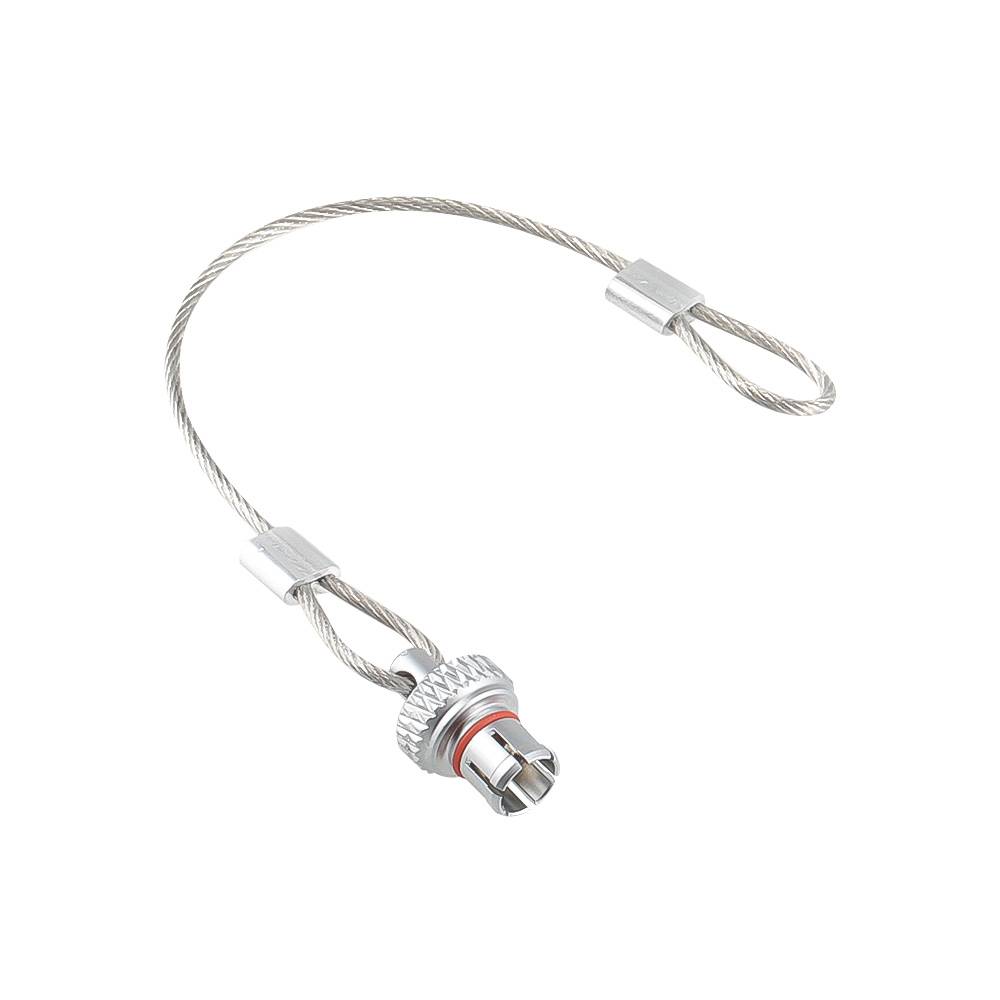 Alvin‘s Cables Dust Cap for LEMO 00B Push-Pull Connectors, FGG 00B(7.5mm) Male Plug Pin Protector Cover with Stainless Steel Tether, IP68 Metal Cap for Machine Vision & Industrial Cameras, 2 Piece