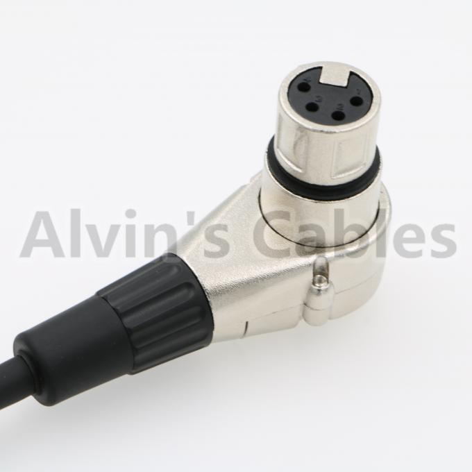 Right Angle XLR 4 Pin Video Connector Camera Cable Connectors Arri
