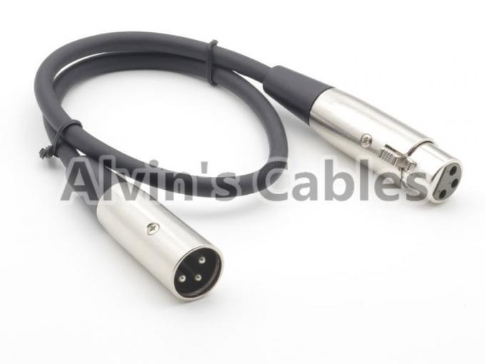 MIC Shielded 25cm Camera Audio Cable XLR 3 pin Male To Female For