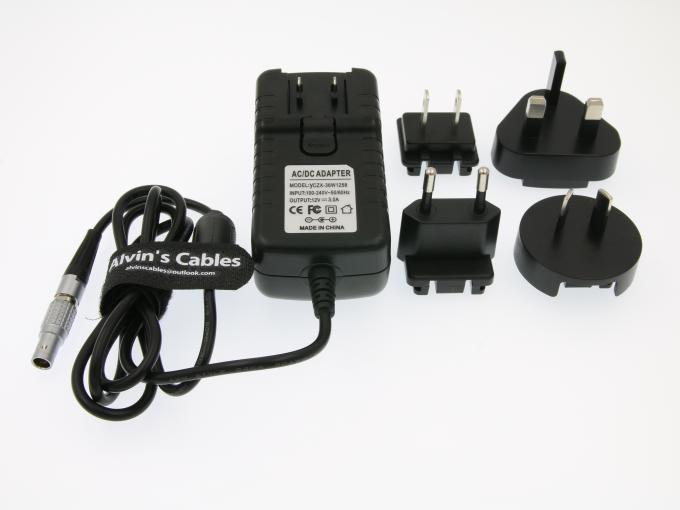 Alvin's Cables Teradek Power Adapter Converter Cable 2 Pin to Universal AC with US UK EU AU Plugs for Teradek Cube Holly