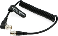 Black Magic BNC Male RG179 Flexible Coaxial Cable For BMCC Video Camera Straight To Right Angle Alvin'S Cables
