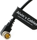 Black Magic BNC Male RG179 Coiled Cable for BMCC Video Camera Straight To Right Angle Alvin'S Cables