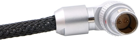 Red Komodo V Mount Battery Plate Power Cable Rotatable 2 Pin Male To Adjustable Right Angle 2 Pin Male Cord