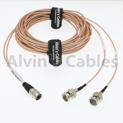 Coax Two BNC To Fischer HD SDI BNC Cable Male To Male With Copper Conductor