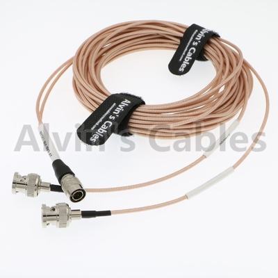 Coax Two BNC To Fischer HD SDI BNC Cable Male To Male With Copper Conductor