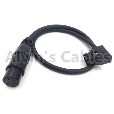 Neutrik XLR 4 Pin Female To D-Tap Cable Power Cord Camera PT-2