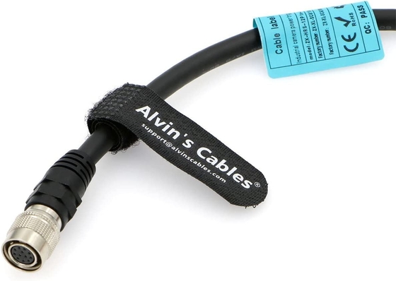 Alvin'S Cables Hirose 12 Pin Female HR10A-10P-12S To Open End Shielded I O Shielded Cable For Sony CCD/Basler Gige