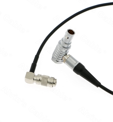 Alvin'S Cables RED Komodo Timecode Cable Right Angle DIN To Right Angle EXT 9 Pin Male Timecode In Cable