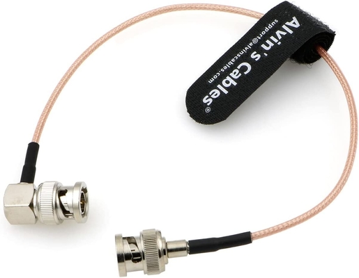 Alvin'S Cables HD SDI BNC Coaxial Cable Right Angle To Straight 3G BNC Cable For Cameras Monitor Recorder Video Equip