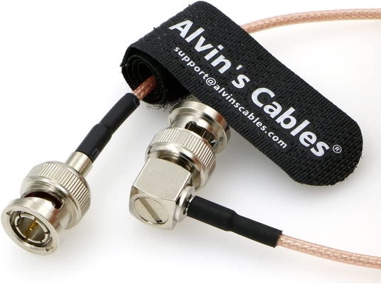 Alvin'S Cables HD SDI BNC Coaxial Cable Right Angle To Straight 3G BNC Cable For Cameras Monitor Recorder Video Equip