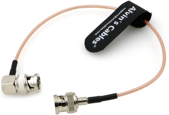 Alvin'S Cables HD SDI BNC Coaxial Cable Right Angle To Straight 3G BNC Cable For Cameras Monitor Recorder Video Equip