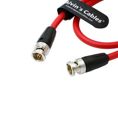 Alvin'S Cables 12G BNC Coaxial Cable HD SDI BNC Male To Male Original Cable For 4K Video Camera 50CM 19.7inches RED