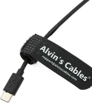 Alvin's Cables USB-C Type-C PD to NP-FZ100 Dummy Battery Coiled Power Cable for Sony Alpha A7 III A7S III A7R III