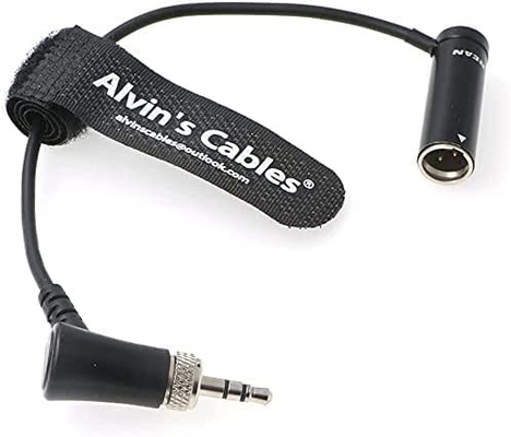 Alvin'S Cables Low Profile TA3M Mini XLR 3 Pin Male To Lock 3.5mm TRS Audio Cable For Sennheiser-EK-100 G4/G3 To BMPCC