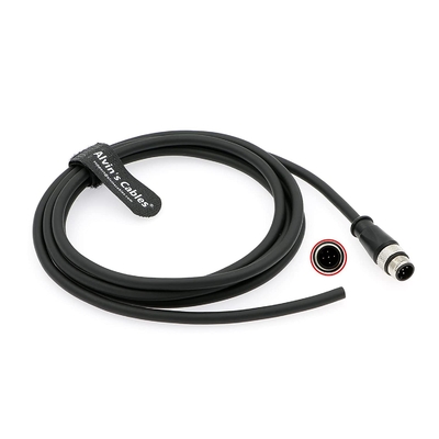 Alvin'S Cables M12 Sensor Cable M12 A Code 4 Pin Male Aviation Connector Electrical Shielded Cable For Industrial Sensor