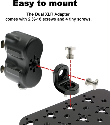 RED DSMC3 5 Pin To Dual XLR Adapter For RED V-Raptor ARRI Alexa Z-CAM-E2 Camera 5 Pin Male To Two XLR 3 Pin Female