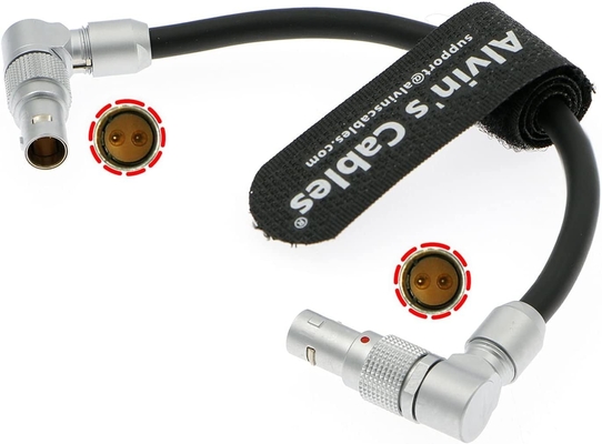 Alvin’S Cables Power Cable For DJI RS2 RS3 Rotatable 2 Pin Male Right Angle To 2 Pin Male For Tilta Float Gimbal Support