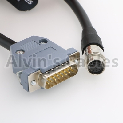 Crestron CPC Cami To Canon Lens Camera Power Cable 12pin Hirose Female To 15 Pin D Sub Cable