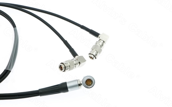 Alvin'S Cables Timecode Input Output Cable For ARRI Alexa Sound Devices Atomos Ultrasync One 5 Pin To Dual DIN Timecode