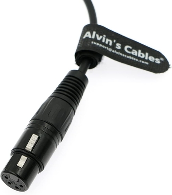 Alvin's Cables Power Cable for Sony Venice F55 SXS Camera for Steadicam M1 M2 Sled 2B 3 Pin Male to XLR 4 Pin Female 12V