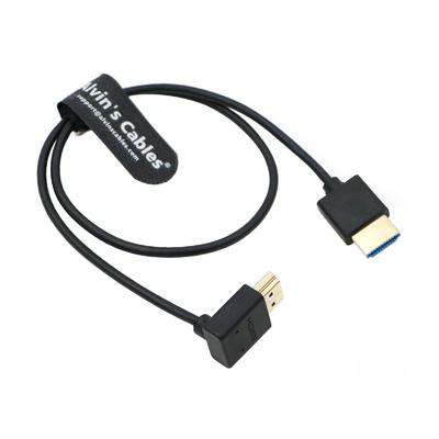 8K HDMI 2.1 Cable High Speed Thin Straight HDMI To Up Angle HDMI For Atomos Ninja V Monitor/Z CAM E2/Sony FS5/FS7