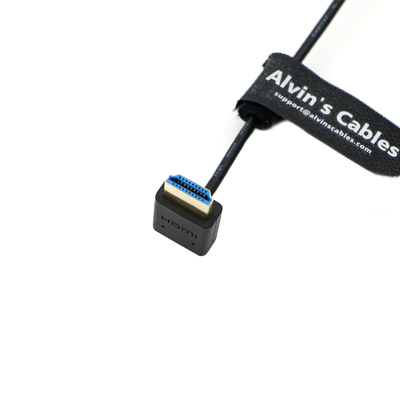 8K 2.1 HDMI Cable High Speed For Atomos Ninja V Monitor Straight To Down Angle HDMI Cord For Z CAM E2/Sony FS5/FS7