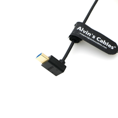 8K 2.1 HDMI Cable High Speed For Atomos Ninja V Monitor Straight To Down Angle HDMI Cord For Z CAM E2/Sony FS5/FS7