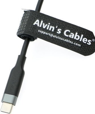PD Type-C To Locking DC 5.5×2.5mm Fast Charging Power Cable For Atomos Ninja V/ SmallHD 702 Touch Monitor 1M/39.4inches