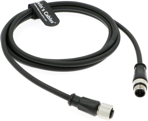 M12 A-Code 5 Pin Male To Female Aviation Sensor Connector Industrial Shielded Cable For Sensor Devices Network 2M/6.5Ft