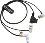 Combination Power Cable For Zacuto Kameleon Pro EVF Rotatable 4 Pin To D - Tap Power Cable With BNC To BNC SDI Coaxial