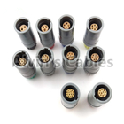 Plastic Lemo 10 Pin Plug PRG.M.10.PLLC39A 10 Pin Medical Connector Push Pull Power Connections 1 Pin