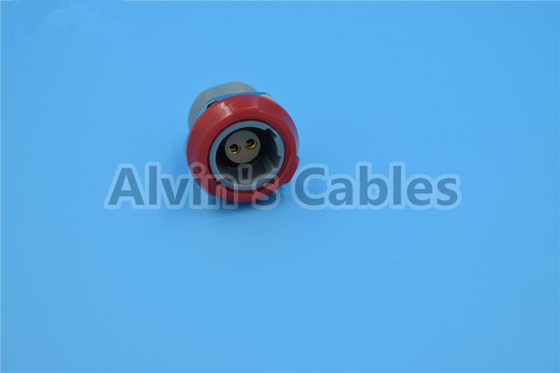 LEMO 2 Pin Connectors Pin Pin 1P PAA / PLA Plastic Plug In Pin Socket 40 Degree Dual Positioning