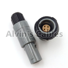 Lemo 1 P Series 4 Pin Connector Plug / Plg Medical Accessories 4 Pin Connector Single Positioning Pin Circular Plastic
