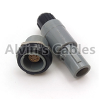 Compatible 6 Pin LEMO Connector Plug And Grip , LEMO PAG / PLG Series 6 Pin Power Connector Cable Connector