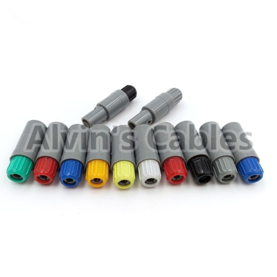 Plastic Connector LEMO 2 Pin Compatible With LEMO PRG Circular Push Pull Connector M.02.PLLC39A Plastic LEMO 2 Pin