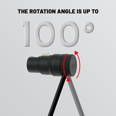 Alvin's Cables Rotatable Low-Profile XLR 3 Pin Male to Female Cable Original Connector Balanced Microphone Audio Cord