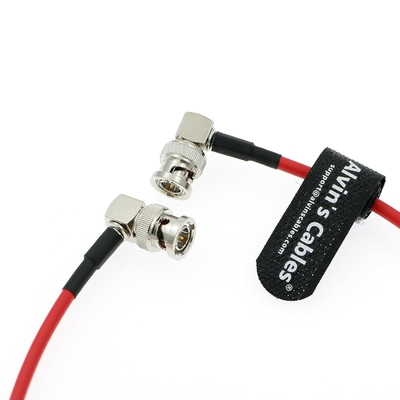 12G SDI Flexible Coaxial Cable BNC Male to Male Right Angle for RED Komodo| Atomos Monitor 75 Ohm Shielded Cable