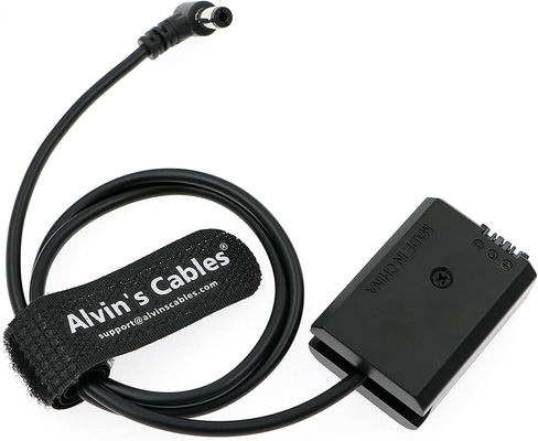 NP-FW50 Dummy Battery to DC Right Angle Power Cable for Sony A7 A7II A7R A7RII A7S A7SII A5000 A5100 A6000 A6100 A6300