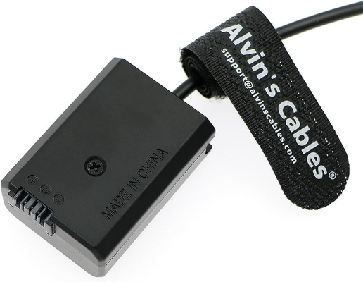 NP-FW50 Dummy Battery to DC Right Angle Power Cable for Sony A7 A7II A7R A7RII A7S A7SII A5000 A5100 A6000 A6100 A6300