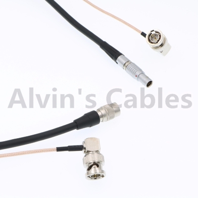 2 Pin to Hirose 4 Pin Male BNC Cable for Teradek 55 Bond BMCC Camera