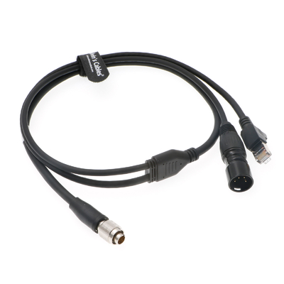 Alvin's Cables Hirose 8-Pin Male to RJ45 & XLR 4-Pin Male Cat6 High Flex Cable for Sony RCP