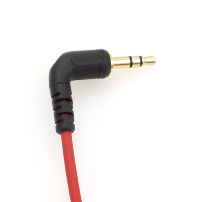 Alvin's Cables Locking 3.5mm TRS to 3.5mm TRS Audio Cable for Sennheiser Deity TC-1 Right Angle TRS Coiled Cable for DSL